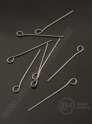 Element de conectare 26x0.6mm OȚEL (304) argint 50 buc 309606