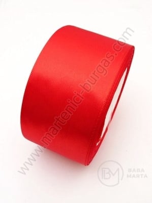 Panglică de satin 50mm red ~22 meters 451360