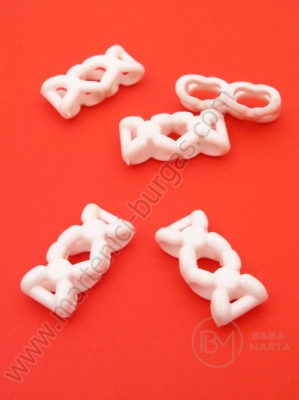 Mărgele 22x10x7mm, gaură albă, 7x3mm, 1 pachet, 40g ~77 buc. 312333