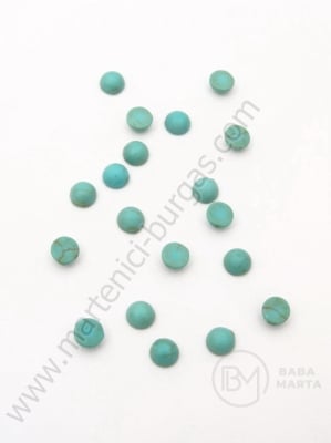Caboșon turcoaz 4x2mm 1 pachet 10 buc 191204
