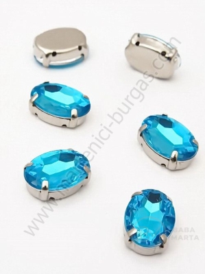 Pietriș acrilic 10x14mm blue în coș metalic 1 pachet 10 buc 151494