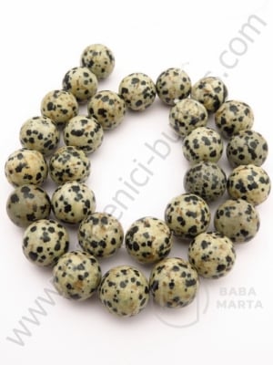 Mărgele de jaspis dalmațian 14mm. ~28 buc 1 buc 351016