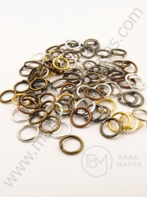 Inel metalic 6mm MIX 200 buc. 301144