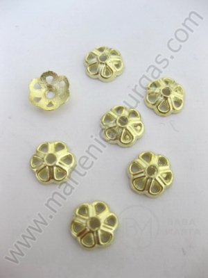 Capac auriu metalic 8mm 50 buc 9446