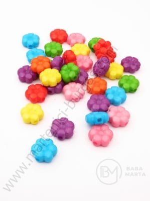 Flori 10x4mm colorat 1 pachet 40g ~120 buc 312053