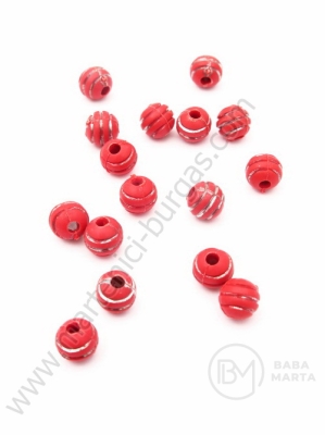 Bilă roumă cu fir argintiu de 6 mm, 1 pachet, 40 g ~220 buc. 312143