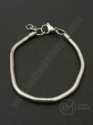 Brațără OȚEL (304) 195x3mm culoare argintie 1 buc 307957