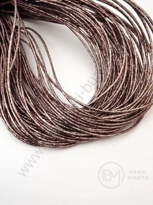 Piele artificială brocart lucioasa 2mm graphite 5 meters 421198