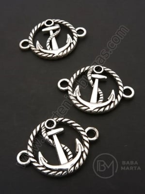 Element de conectare anchoră 28x20mm color argintie 1 pachet 5 buc 306504