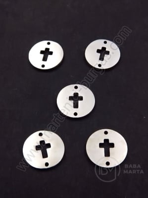 Element de conectare cu cruce OȚEL 12x1mm hole 1.2mm 1 package 1 piece 305813