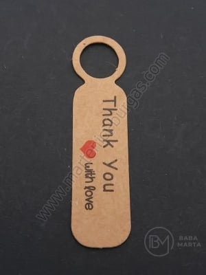 Etichete carton 13x50x0.5mm gaură 9mm 1 pachet 20 buc 111286