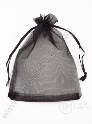 Saculet pentru bijuterii 9x12cm organza negru 1 pachet 10 buc 461271