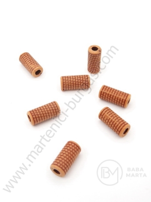 Mărgele 12x6mm imitație lemn 1 pachet 40g ~121 buc 312301