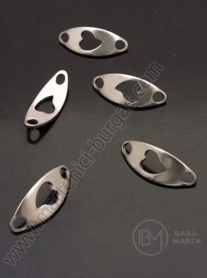Element de conectare OȚEL (304) 20x8x1mm 1 pachet 5 buc 307198