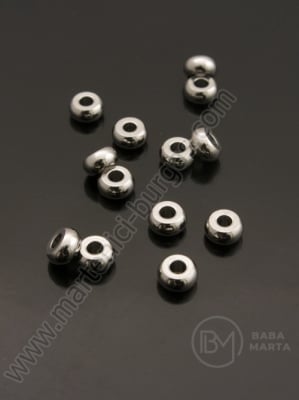Mărgele de oțel 6x3mm gaură 2.5mm 5 buc 309484