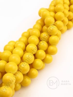Șir de mărgele de sticlă 12mm galben ~70 buc 1 buc 343310