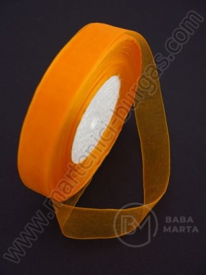 Panglică organza 25mm portocaliu ~45 metri 451600