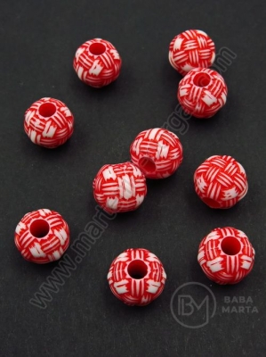 Mărgele 11.5mm albe cu gaură roumă 3mm 40g ~56buc 312897