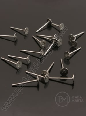 Suport cercei 12x4x0.8mm oțel 20 buc 309473