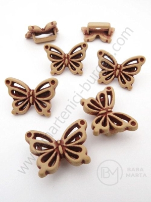Fluturi 24x18x8mm gaură 13x3mm 1 pachet 40g ~46 buc 312676