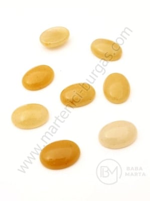 Cabochon cuarț lapte 16x12x6mm 1 buc 191285