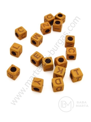 Mărgele 6.5x6.5mm imitație lemnă 3mm 1 pachet 40g ~165 buc 311366