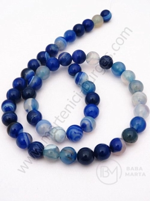 Bilă de agate dungat 8mm ~48 pieces 351309
