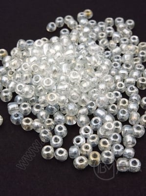 Perlă transparentă din sticlă 4mm 1 pachet 50g 334086