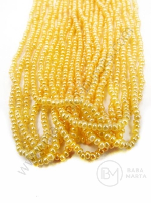 Mărgele cehe PRECIOSA din glass 2mm ~55cm şir 1 paket 12 şiruri 331781