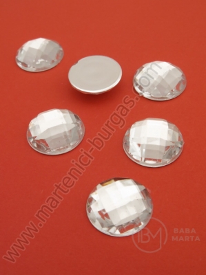 Pietricele acrilice 14mm pentru lipit 20 buc 151169
