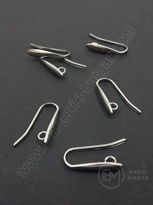 Capac de cercei 19x3mm OȚEL (304) gaură 2.5mm 1 pachet 4 buc 305812