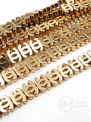 Hematit 8x6x3mm nemagnetic cupru auriu gaură 1mm ~60 buc ~40cm 1 buc 352970