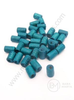 Cilindru de lemn albastru 8x5mm 1 pachet 40g ~410 buc 321258