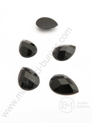 Pietriș 13x18mm negru pentru lipire 10 bucăți 151154