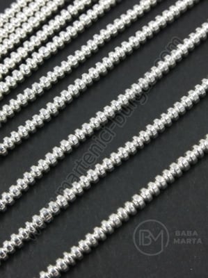 Disc de hematit 3x2mm gaură 0.8mm ~220 buc ~40cm 1 buc 353194
