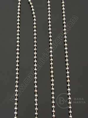 Lanț metalic cu bila 1.5mm culoare argintie 1 metru 302049