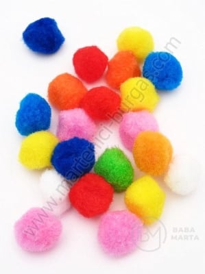 Pompom 20mm MIX 1 pachet 50 buc 461453