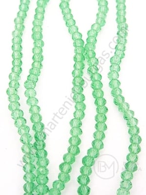 Șir de cristale ~3x~2.2mm gaură 0.6mm ~180 pcs ~40cm 1 buc 342544