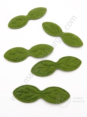 Foaie de pâslă 45x15x1.5mm verde 1 pachet 10 buc 182277