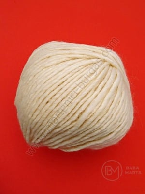 Fir natural alb 60% lână 40% acrilic Rila 100g ~110 metri 431391
