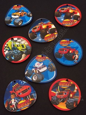 Figurină din lemn 40x35x3mm hole 2mm 1 pack 10 pieces 131420