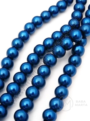 Şir de perle albastru 8mm. ~80cm ~110 bucati 341002