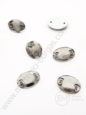 Farfurie de sticlă (cristal) 7x10x3.5mm gri 1 pachet 5 buc 151460