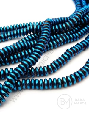 Abac hematit nemagnetic 6x3mm albastru ~140 buc 1 buc 352448