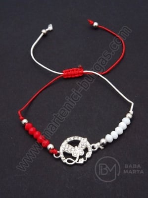 Margele metallice Martenitsa si cristale 1 paket 12 buc 104590