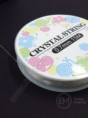 Cordon transparent din silicon de 0.7 mm. elastic ~15m. 441422