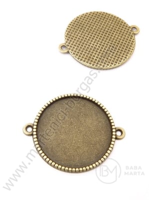 Element de conectare 34x27.5x2mm bronz antique mounting base 25mm 1 pachet 5 buc 306202