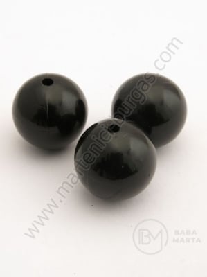 Bilă neagră 20mm gaură 2.5mm 1 paquet ~40g ~9 buc 312442