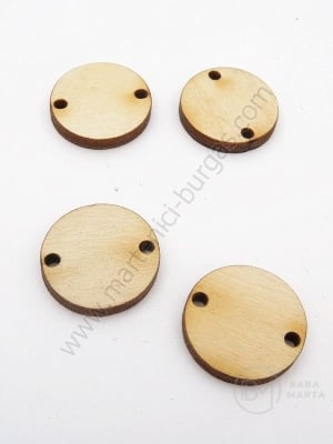 Cerc din lemn 20x3mm hole 2.5mm 1 pachet 20 buc 182313