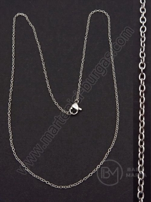 Collier din oțel 2x1.5x0.3mm lungime 50cm 1 buc 281287